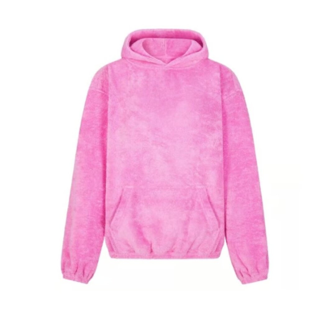 SKIMS Pink‎ Oversized Terry Coverup Hoodie size Small